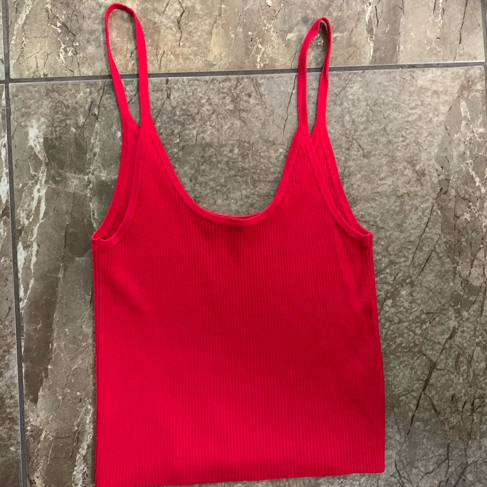 Brandy Melville red spaghetti strap